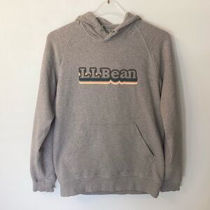 L.L.Bean Men’s Comfort Camp Logo Hoodie - Tan Heather - S